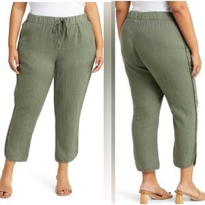 Caslon 100% Linen Pull on Style Tulip Hem Pants Sz 3X